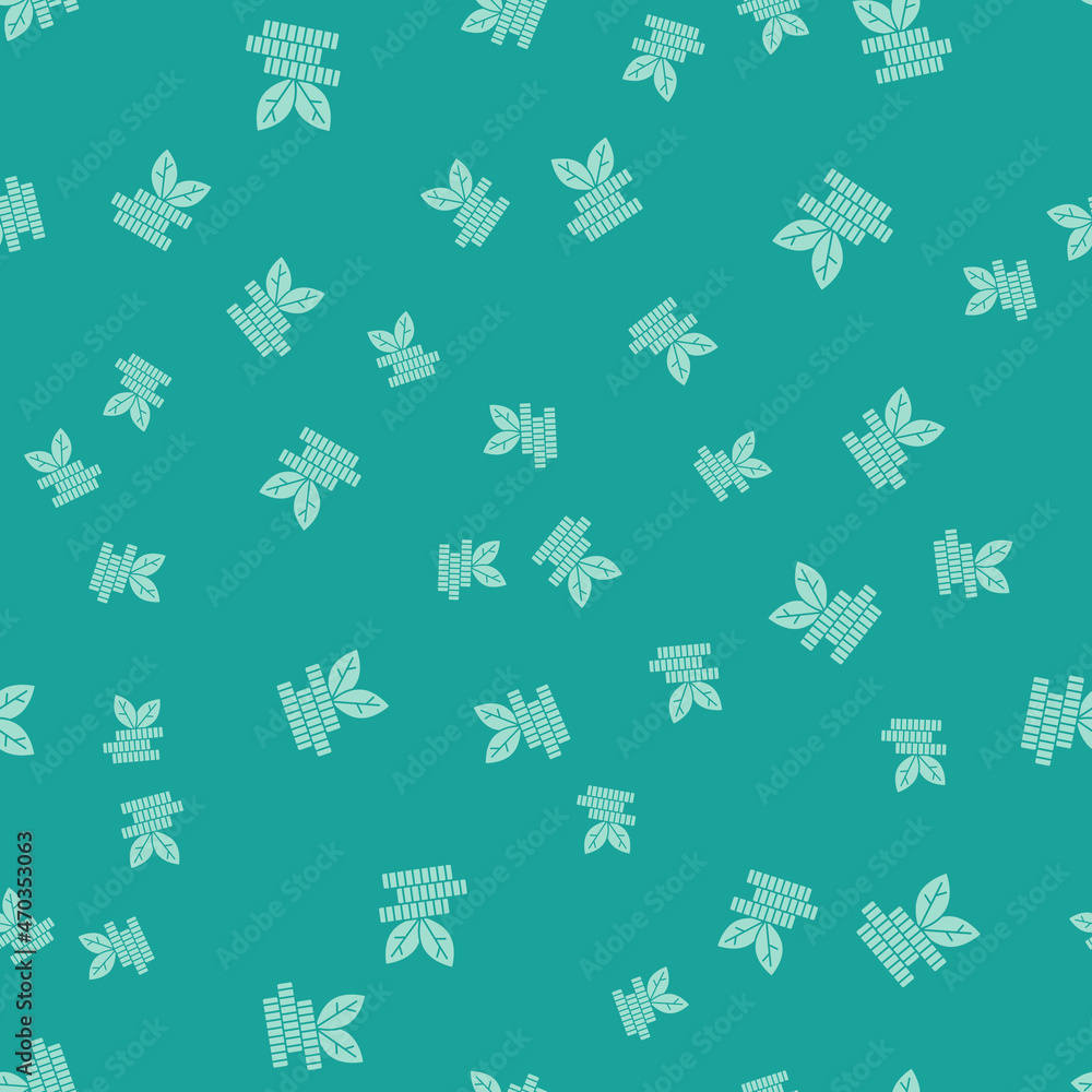 Green Dollar plant icon isolated seamless pattern on green background. Business investment growth concept. Money savings and investment. Vector Green Dollar plant icon isolated seamless pattern on green background. Business investment growth concept. Money savings and investment. Vector