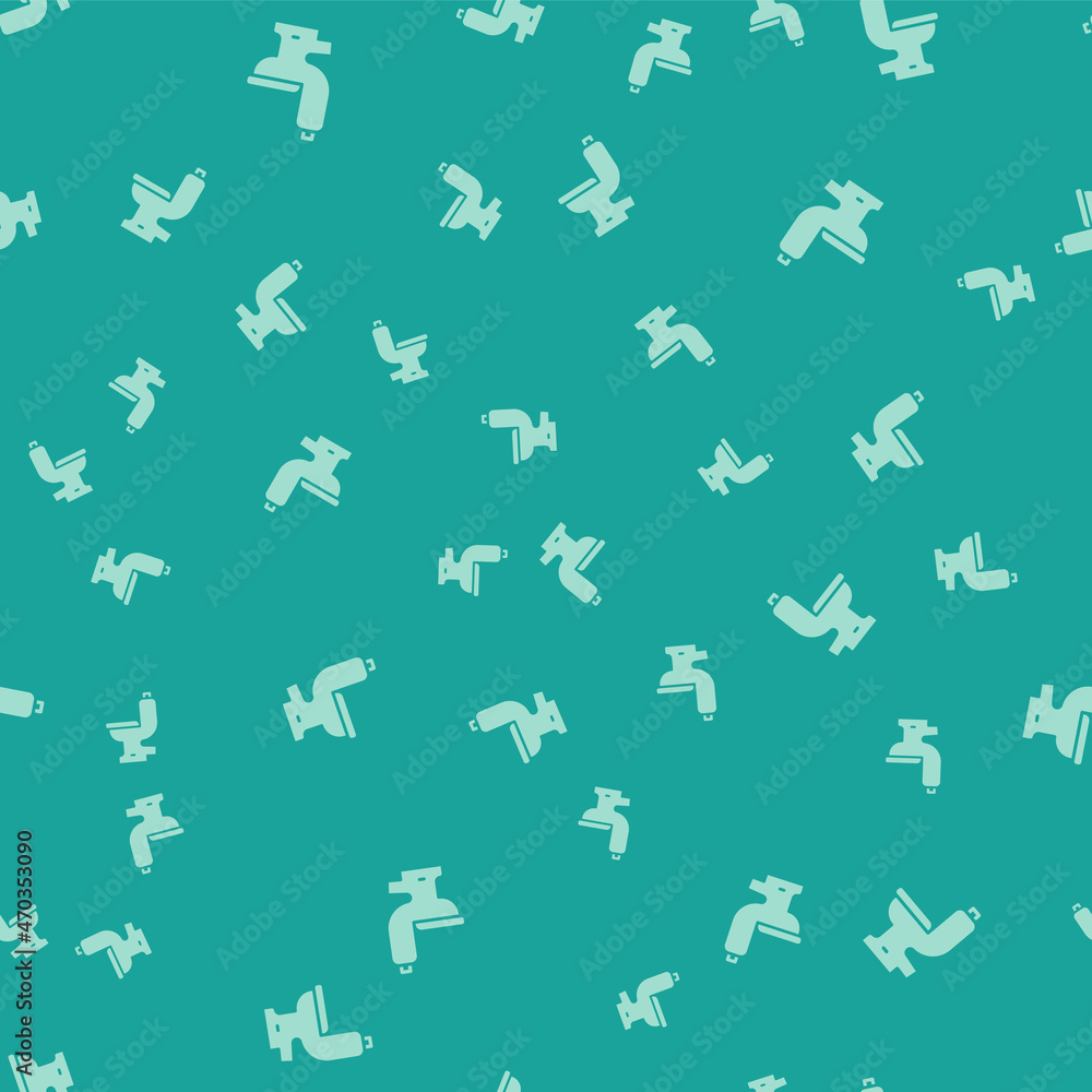 Green Toilet bowl icon isolated seamless pattern on green background. Vector Green Toilet bowl icon isolated seamless pattern on green background. Vector