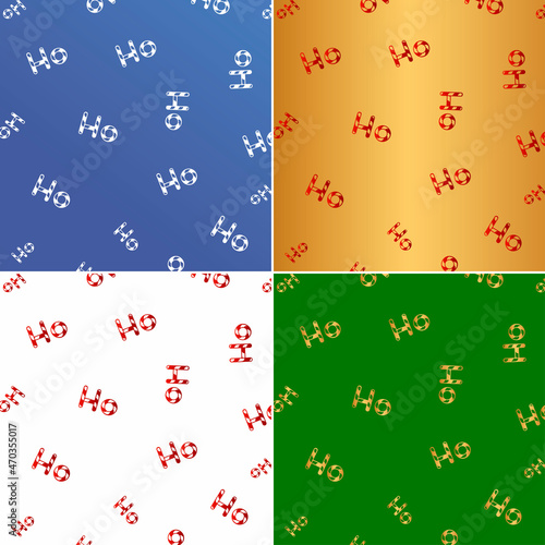 Christmas pattern. Ho ho ho