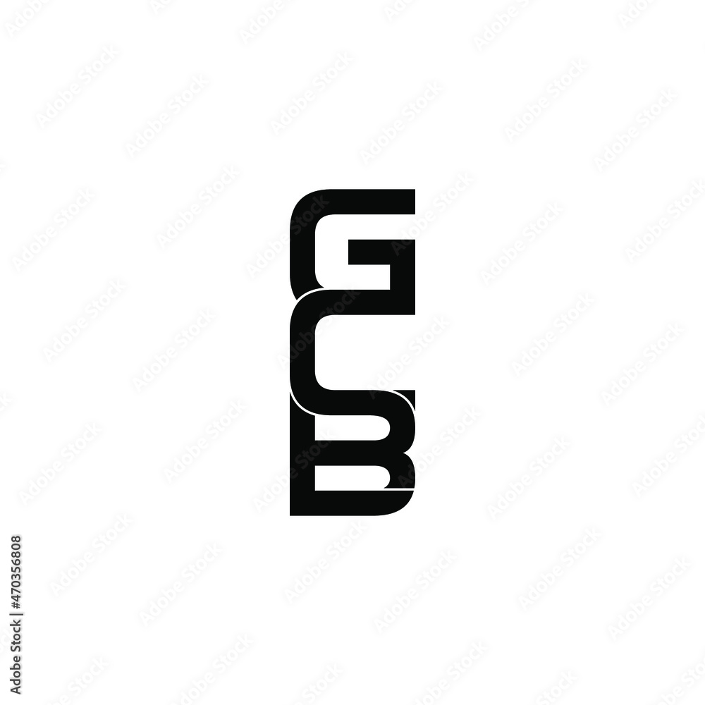 gcb initial letter monogram logo design gcb initial letter monogram logo design