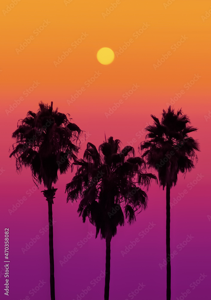 LA Vaporwave Sunset