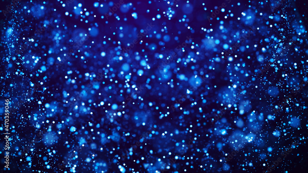 Magical sparkles of light form abstract structures. Blue glow particles with amazing bokeh for fantastic background. 3d render. Magical sparkles of light form abstract structures. Blue glow particles with amazing bokeh for fantastic background. 3d render.