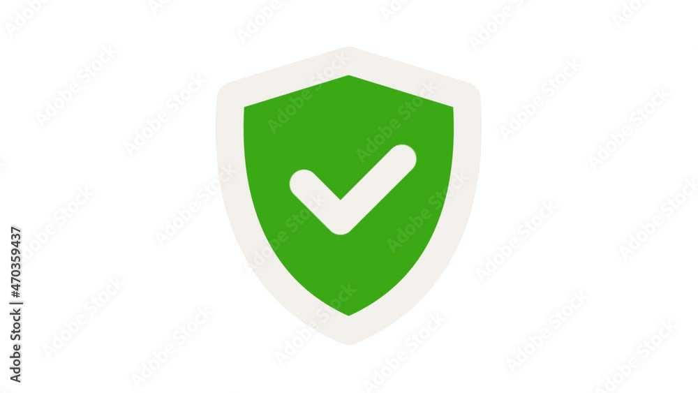 White Shield with check mark icon isolated on white background. Security check Icon or Protection symbol. Tick mark approved icon. 4K Video motion graphic animation. White Shield with check mark icon isolated on white background. Security check Icon or Protection symbol. Tick mark approved icon. 4K Video motion graphic animation.