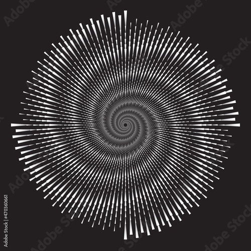 3D Spiral Design Element. Background abstract image