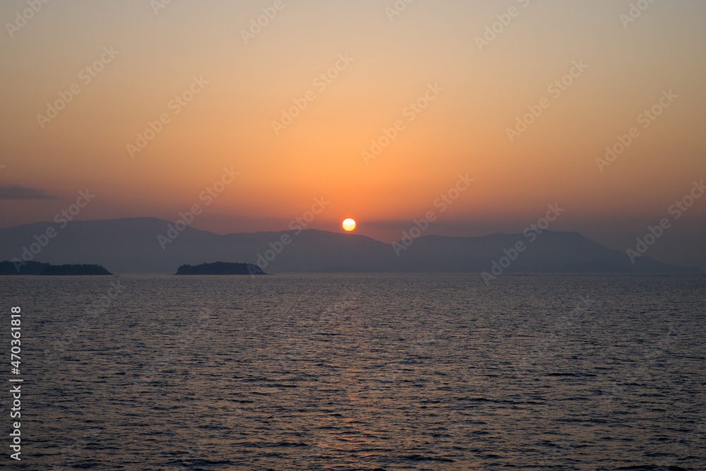 Obraz premium 日本の小豆島の美しい秋の風景