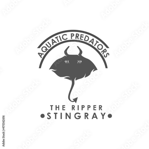 Sea Animal Logo Design, Stingray