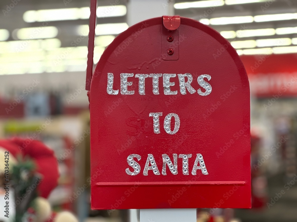Fototapeta premium letters to santa mailbox
