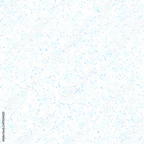Hand Drawn Snowflakes Christmas Seamless Pattern. Subtle Flying Snow Flakes on chalk snowflakes Background. Alive chalk handdrawn snow overlay. Bold holiday season decoration. © Begin Again