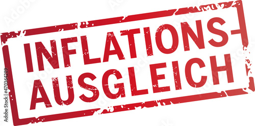 roter Stempel Inflationsausgleich