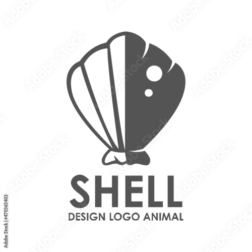 sea Animals Vector Logo Design,Shell