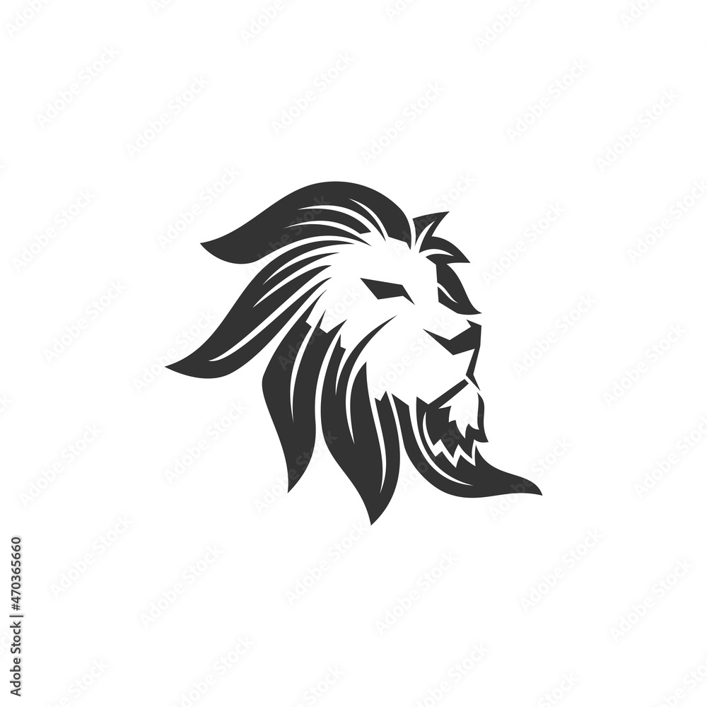 Lion Head Illustration Template Mascot Brand Identity Lion Head Illustration Template Mascot Brand Identity