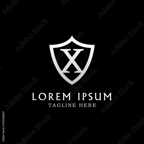 Free Download luxury  initial X shield company logo template  vector - GFXLoad