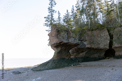 The Hopewell Rocks, also called the Flowerpots Rocks or simply The Rocks, are rock formations caused by tidal erosion in The Hopewell Rocks Ocean Tidal Exploration Site in New Brunswick. Newe