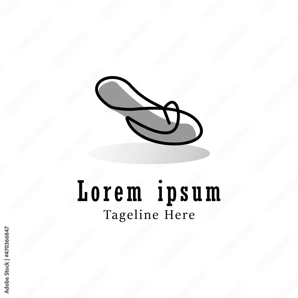 Slipper logo design