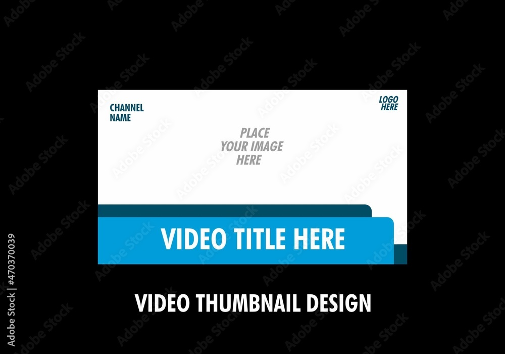 Unique graphic of video thumbnail design