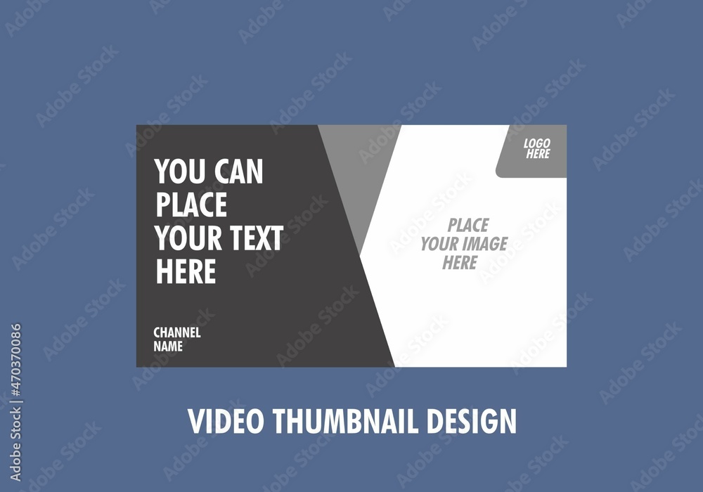 Fototapeta premium Unique graphic of video thumbnail design