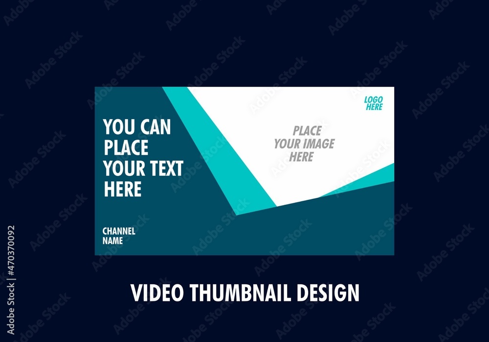Unique graphic of video thumbnail design Unique graphic of video thumbnail design