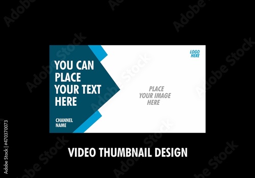 Unique graphic of video thumbnail design