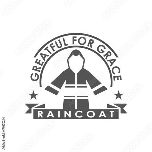 The Raincoat Logo Design Vector