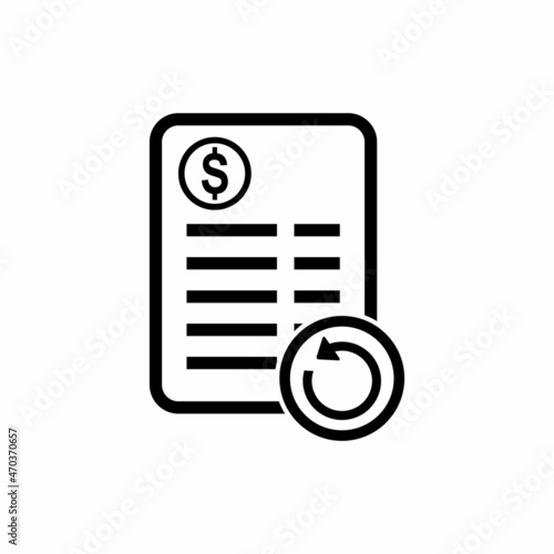 transaction history icon vector sign symbol