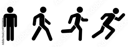 Avatar icon. Set man and woman head icon silhouette. Male and female avatar profile sign, face silhouette logo – stock vector