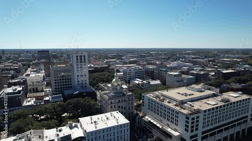 Wallpaper Mural Savannah, GA - Aerial View of Historic District Torontodigital.ca