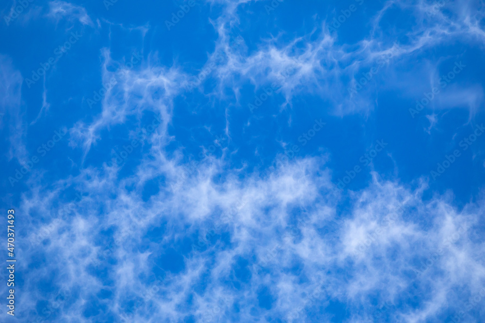 Wispy Clouds Make a Nice Pattern Against a Bright Blue Sky