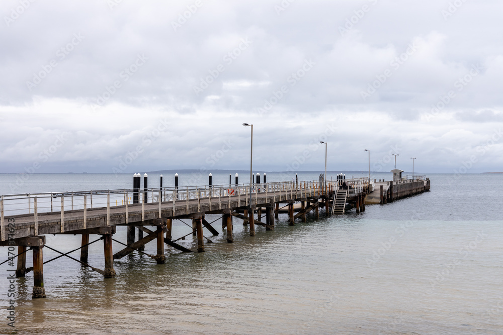 The town jetty located in Port Lincoln South Australia on November 19th 2021