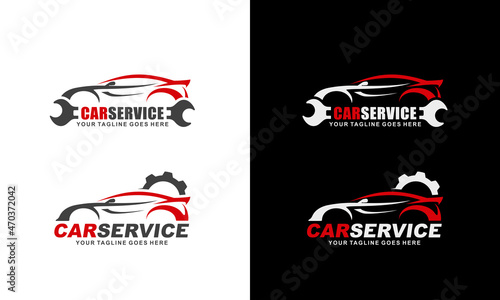 Car service logo set