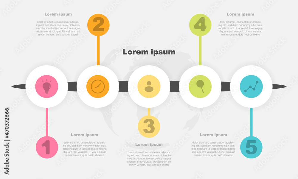 Fototapeta premium Business plan infographic Icon template. Vector.