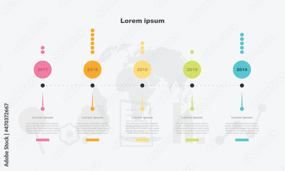 Design Presentation in business plan infographic Icon template. Vector ...