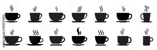 Fotografie, Obraz Coffee Cup icons set