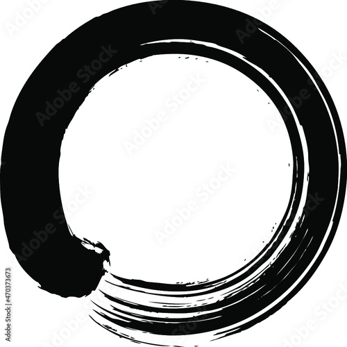 丸　円　黒　筆文字