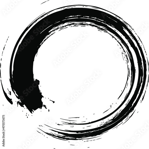 丸　円　黒　筆文字