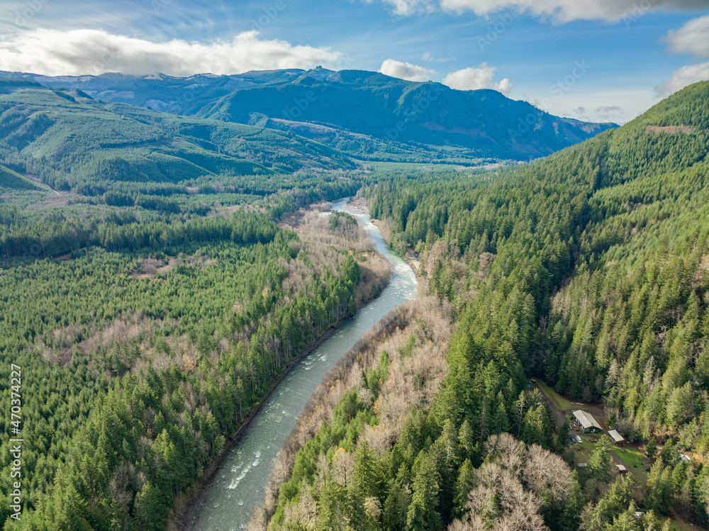 Naklejka premium Greenwater Aerial
