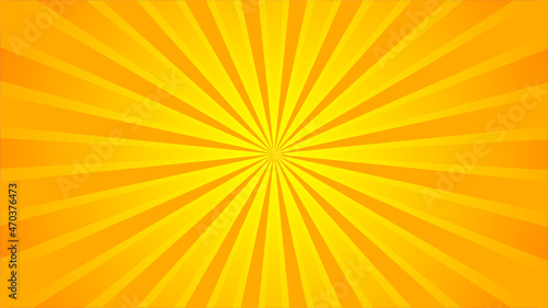 yellow Sunburst pattern. sunrise background. Radial rays background. Retro sunburst background template, Thumbnail background, tube pop