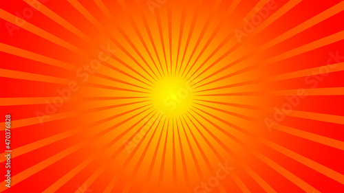 Sun Rays or Explosion Boom for Comic Books Radial Background Raster