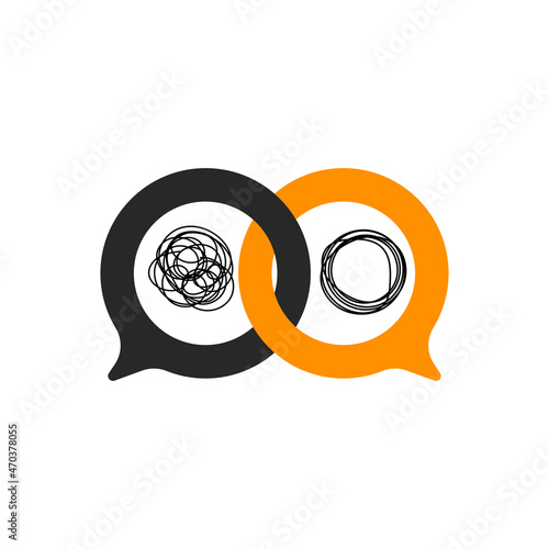 Psychologist logo, therapy concept