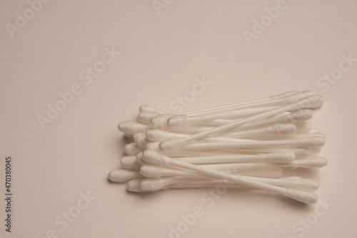 cotton swabs hygiene accessories sanitation object light background