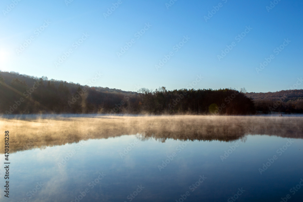 Morning Mist on Lake