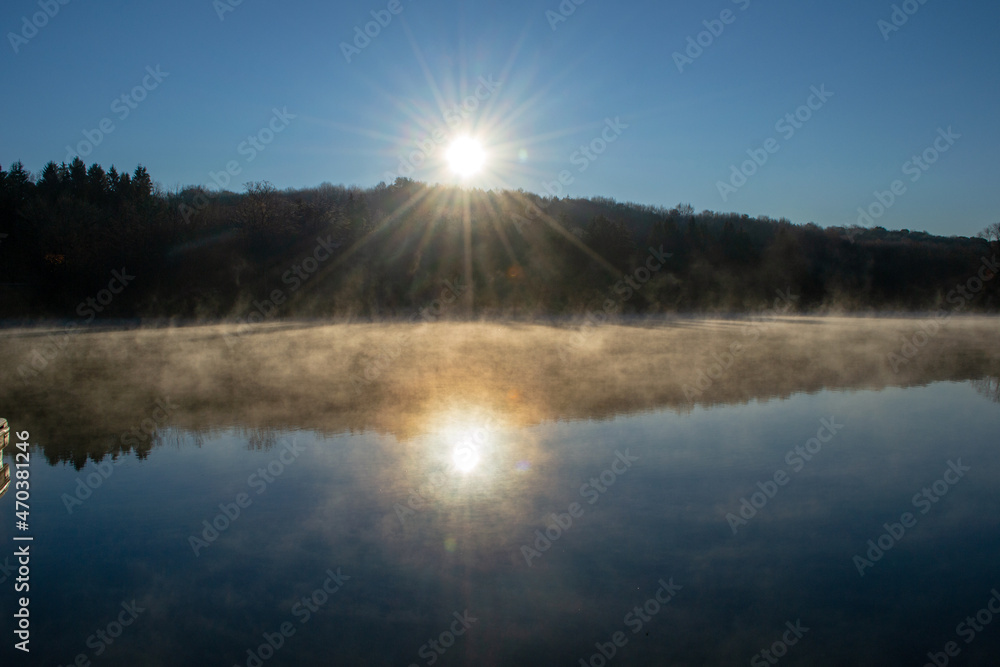 Morning Mist on Lake