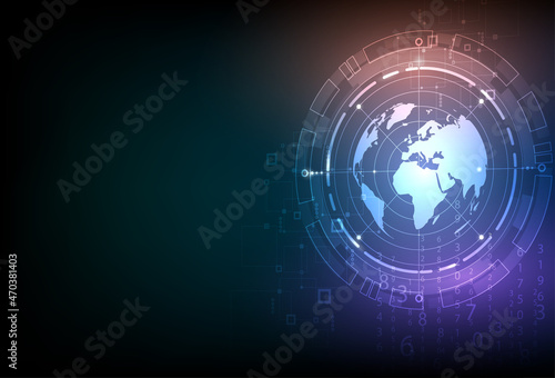 Global network connection. World mapcomposition concept of global business. Vector Illustration