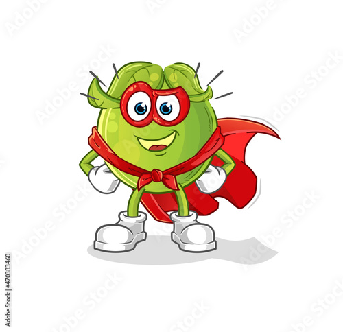 pea heroes vector. cartoon character