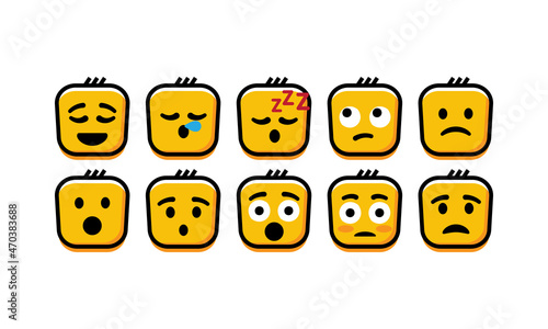 Surprised limp smiley icon