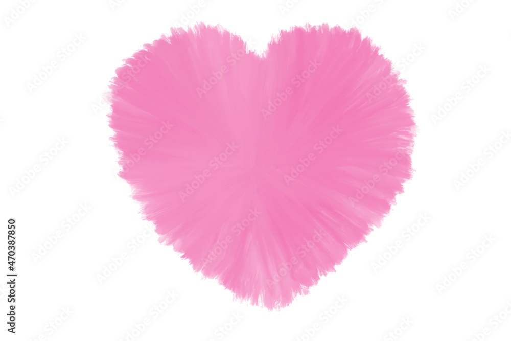 Abstract pink heart. Tie dye pattern. Abstract pink heart. Tie dye pattern.