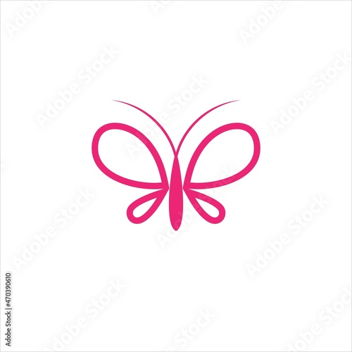 initials b logo vector template butterfly