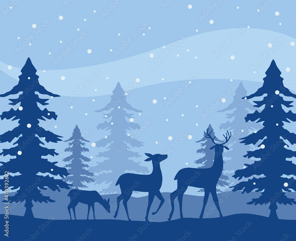 winter snowscape scene winter snowscape scene
