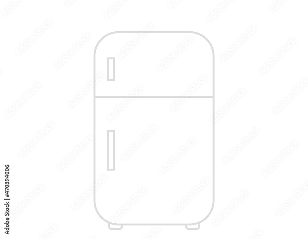 冷蔵庫 ベクターイラスト アイコン 冷蔵庫 ベクターイラスト アイコン