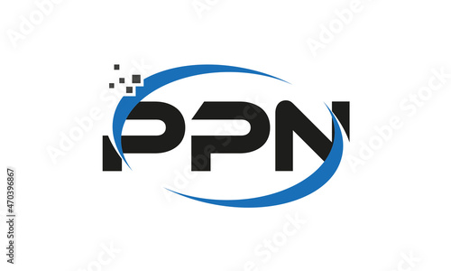 dots or points letter PPN technology logo designs concept vector Template Element photo