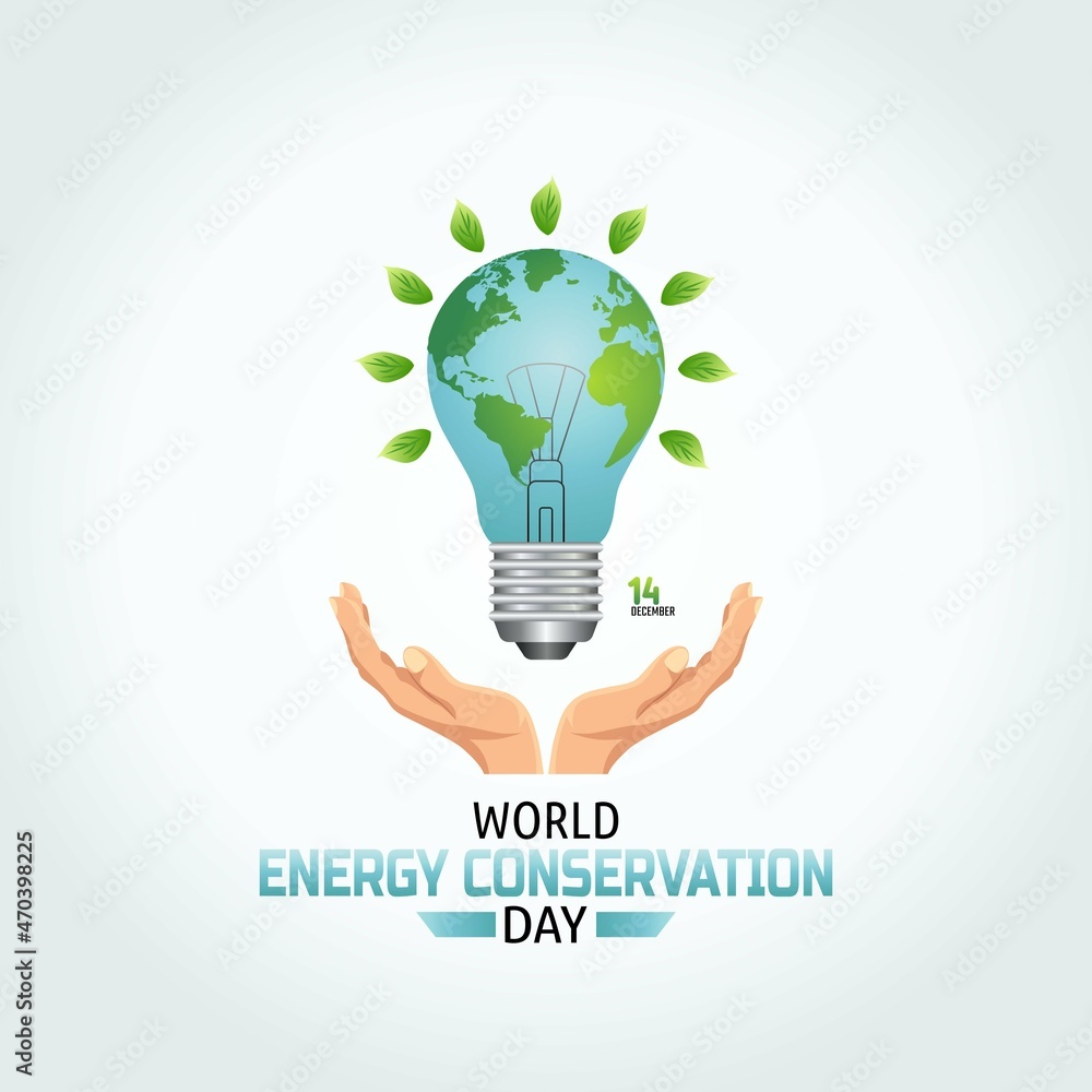 vector graphic of world energy conservation day good for world energy